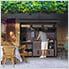 Outdoor Kitchen Open Storage Shelf and Cabinet