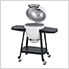 20-Inch Charcoal Kamado Grill with Pizza Stone and Wheels (White)