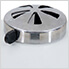 20-Inch Charcoal Kamado Grill with Pizza Stone and Wheels (White)