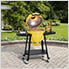 20-Inch Charcoal Kamado Grill with Pizza Stone and Wheels (Yellow)