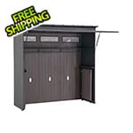 Sunjoy Group Outdoor Kitchen Grill Station with Overhead Lift-Up Door