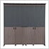 Outdoor Kitchen Grill Station with Overhead Lift-Up Door