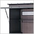 Outdoor Kitchen Grill Station with Overhead Lift-Up Door