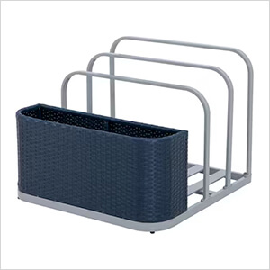 Rust-Proof Aluminum Pool Float Storage Rack (Navy)