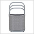 Rust-Proof Aluminum Towel Rack and Hamper (Grey)