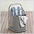 Rust-Proof Aluminum Towel Rack and Hamper (Grey)