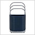 Rust-Proof Aluminum Towel Rack and Hamper (Navy)