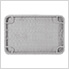 36 x 24 Inch Wicker Floating Tray with Aluminum Frame (Grey)