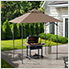 5 x 8-ft Pop-Up Barbecue Gazebo with Magnetic LED Light and Carrying Bag (Brown)