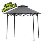 Sunjoy Group 5 x 8-ft Pop-Up Barbecue Gazebo with Magnetic LED Light and Carrying Bag (Grey)
