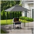 5 x 8-ft Pop-Up Barbecue Gazebo with Magnetic LED Light and Carrying Bag (Grey)
