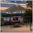 5 x 8-ft Pop-Up Barbecue Gazebo with Magnetic LED Light and Carrying Bag (Grey)