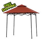 Sunjoy Group 5 x 8-ft Pop-Up Barbecue Gazebo with Magnetic LED Light and Carrying Bag (Red)
