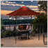 5 x 8-ft Pop-Up Barbecue Gazebo with Magnetic LED Light and Carrying Bag (Red)