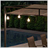 10 x 10 Metal Pergola with Black Sling Fabric Canopy