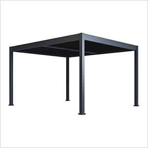 Grand Tuscan 12 x 14 ft. Grey Louvered Pergola