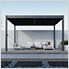 Grand Tuscan 12 x 14 ft. Grey Louvered Pergola