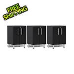 Ulti-MATE Garage Cabinets 3-Piece 2-Door Garage Cabinet Kit in Midnight Black Metallic