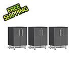 Ulti-MATE Garage Cabinets 3-Piece 2-Door Garage Cabinet Kit in Graphite Grey Metallic