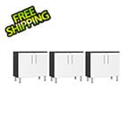 Ulti-MATE Garage Cabinets 3-Piece 2-Door Oversized Garage Cabinet Kit in Starfire White Metallic