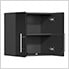 9-Piece Garage Cabinet Kit with Bamboo Worktop in Midnight Black Metallic