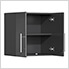9-Piece Garage Cabinet Kit with Bamboo Worktop in Graphite Grey Metallic