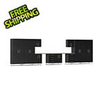 Ulti-MATE Garage Cabinets 12-Piece Garage Cabinet Kit with Bamboo Worktop in Midnight Black Metallic