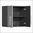 12-Piece Garage Cabinet Kit with Bamboo Worktop in Stardust Silver Metallic