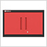 Red 6-Piece Garage Cabinet Set with Levelers