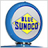 Blue Sunoco Tokheim 39 Style Display Case Gas Pump Replica