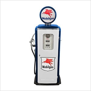 Mobilgas Tokheim 39 Style Gas Pump Replica with Hidden Mini Fridge