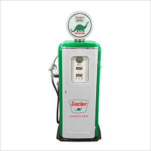 Sinclair Dino Gasoline Tokheim 39 Style Gas Pump Replica with Hidden Mini Fridge