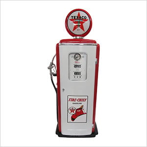 Texaco Tokheim 39 Style Gas Pump Replica with Hidden Mini Fridge