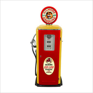 Gilmore Gasoline Tokheim 39 Style Gas Pump Replica with Hidden Mini Fridge