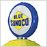 Blue Sunoco Retro Gas Pump Replica Electric Vehicle (EV) Charger