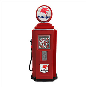 Mobilgas Retro Gas Pump Replica Tokheim Gumball Machine