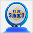 Blue Sunoco Retro Gas Pump Replica Tokheim Gumball Machine
