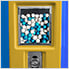 Blue Sunoco Retro Gas Pump Replica Tokheim Gumball Machine