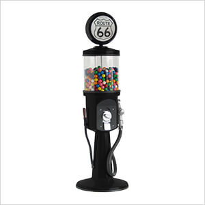 Route 66 Retro Gas Pump Replica Mini Gravity Feed Gumball Machine