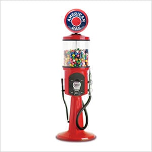 American Gas Retro Gas Pump Replica Mini Gravity Feed Gumball Machine