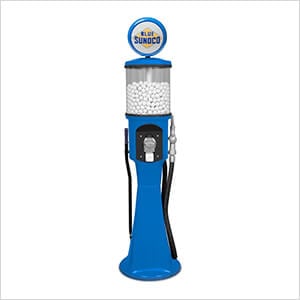 Blue Sunoco Retro Gas Pump Replica Junior Gravity Feed Gumball Machine