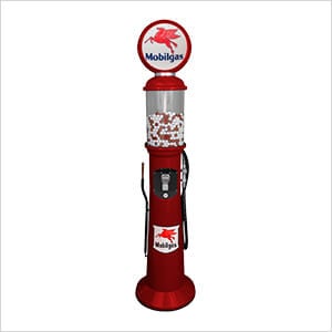 Mobilgas Retro Gas Pump Replica Tall Gravity Feed Gumball Machine