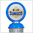 Blue Sunoco Retro Gas Pump Replica Tall Gravity Feed Gumball Machine