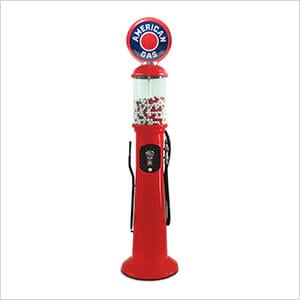 American Gas Retro Gas Pump Replica Tall Gravity Feed Gumball Machine