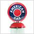 American Gas Retro Gas Pump Replica Tall Gravity Feed Gumball Machine