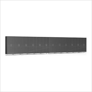 12-Piece Tall Garage Cabinet Kit in Graphite Grey Metallic