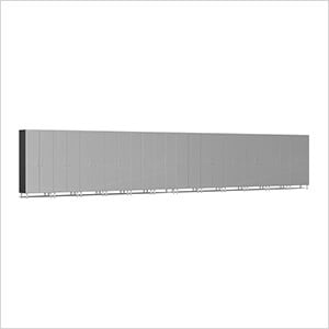 12-Piece Tall Garage Cabinet Kit in Stardust Silver Metallic
