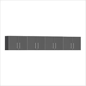 4-Piece Oversized Wall Cabinet Kit in Graphite Grey Metallic