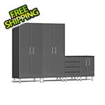 Ulti-MATE Garage Cabinets 4-Piece Garage Cabinet System in Graphite Grey Metallic