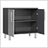 6-Piece Garage Cabinet Kit with Bamboo Worktop in Stardust Silver Metallic